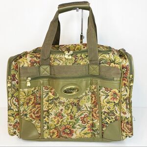 Vintage Firenze Tapestry Duffle Bag Carry On